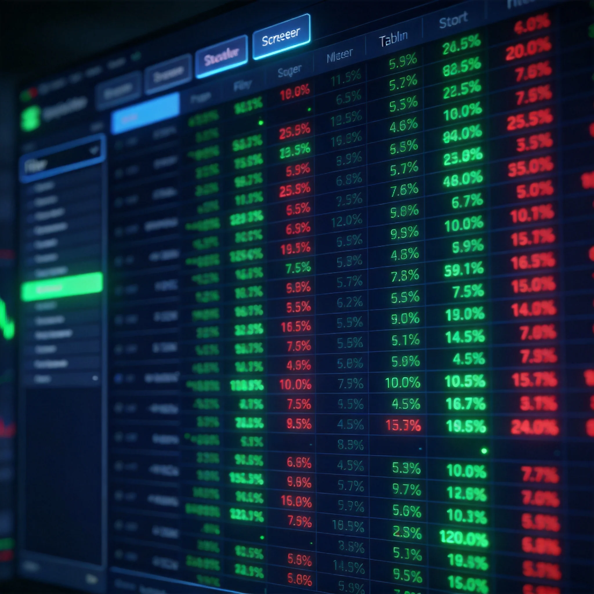 Stock screener